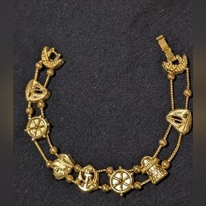 Sailboats - Slide Bracelet Sailboats, Anchor, Ships wheel, Captains Hat Charms